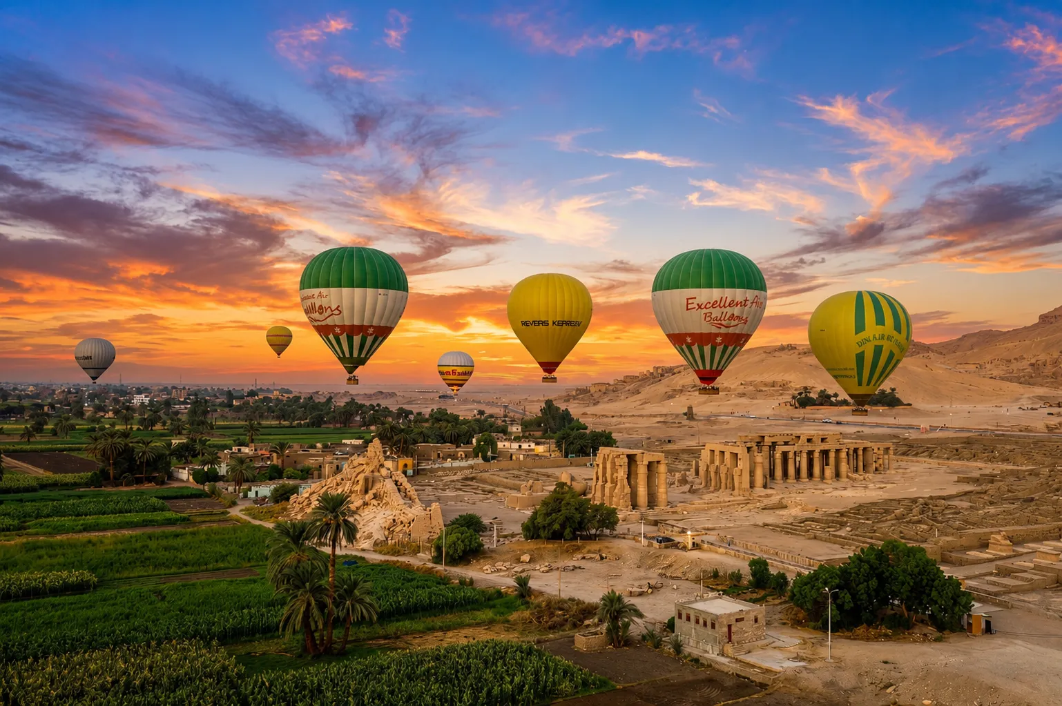 hot air balloon egypt